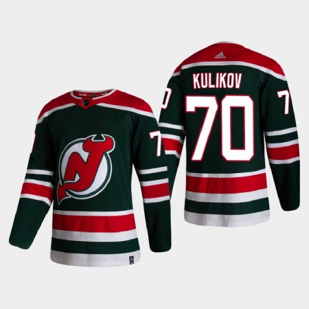 New Jersey Devils Dmitry Kulikov 70 2020-21 Reverse Retro Authentic Shirt - Mannen